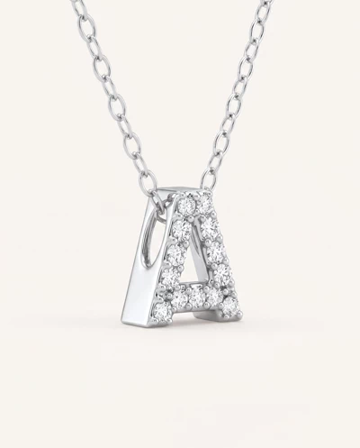 Petite Diamond Initial Necklace – A