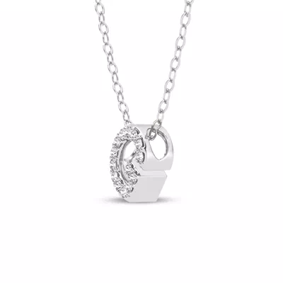 Petite Diamond Initial Necklace – G