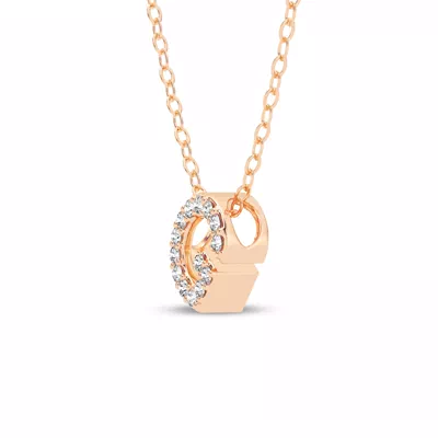 Petite Diamond Initial Necklace – G