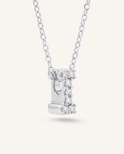 Petite Diamond Initial Necklace – I