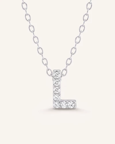 Petite Diamond Initial Necklace – L