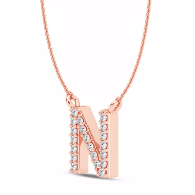 Diamond Initial Necklace – N