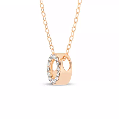 Petite Diamond Initial Necklace – O