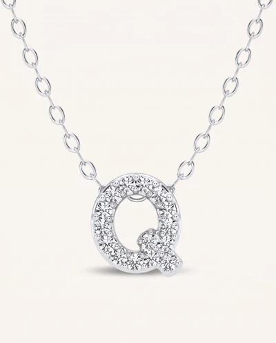 Petite Diamond Initial Necklace – Q