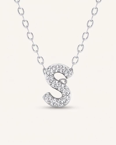 Petite Diamond Initial Necklace – S