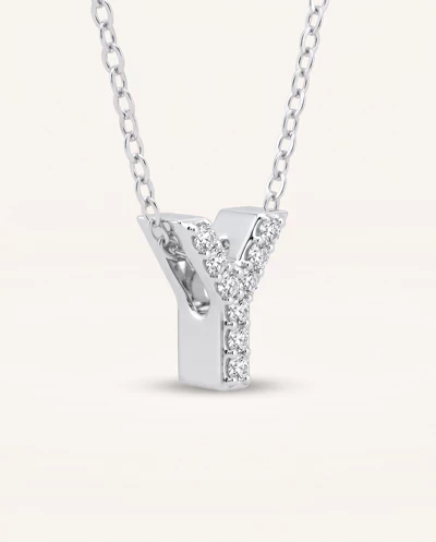 Petite Diamond Initial Necklace – Y