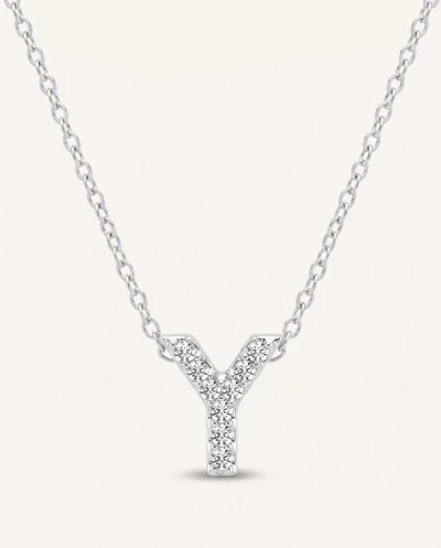 Petite Diamond Initial Necklace – Y