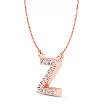 Diamond Initial Necklace – Z