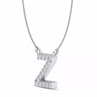 Diamond Initial Necklace – Z
