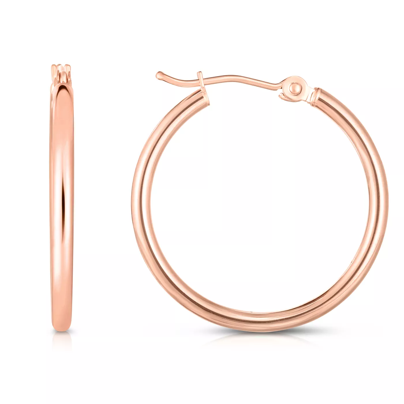 Classic Polished Gold Hoops (25mm)