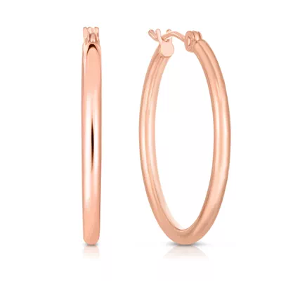 Classic Polished Gold Hoops (25mm)