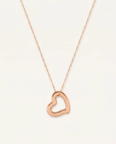 Open Heart Gold Pendant Necklace