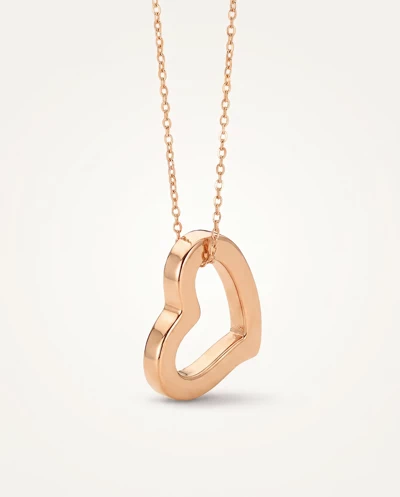 Open Heart Gold Pendant Necklace