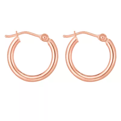 Classic Polished Gold Hoops (15mm)