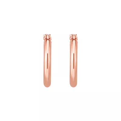 Classic Polished Gold Hoops (15mm)