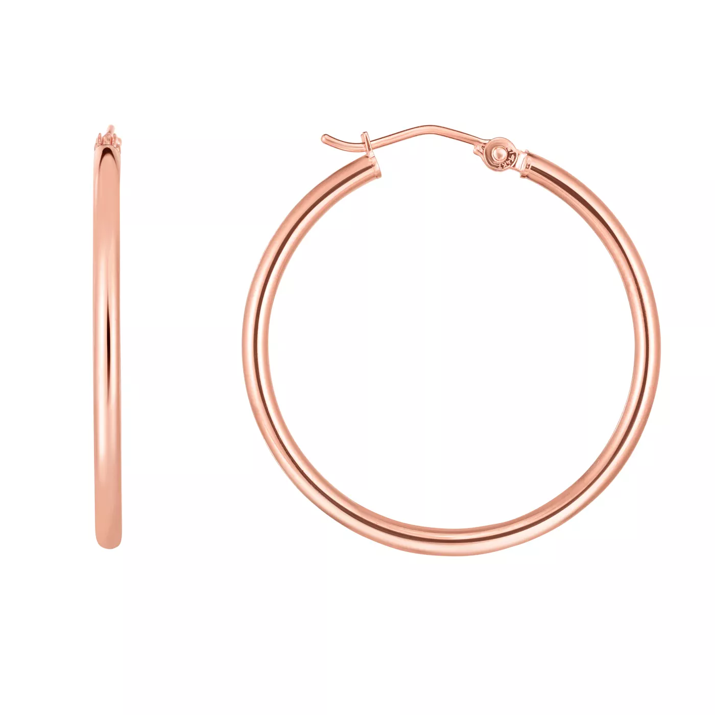 Classic Polished Gold Hoops (30mm)