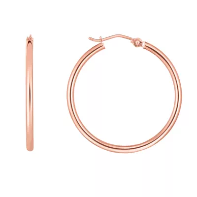 Classic Polished Gold Hoops (30mm)