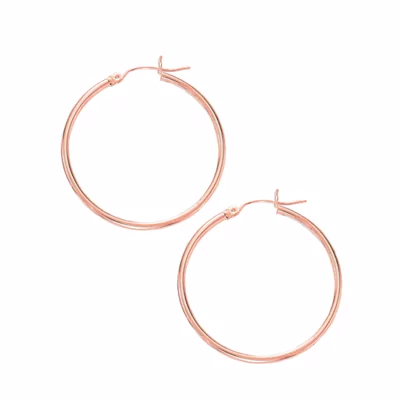 Classic Polished Gold Hoops (30mm)