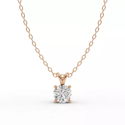 Split Bail Diamond Solitaire Necklace (¾ ct.)