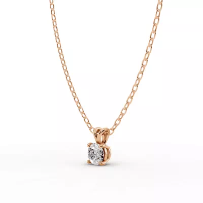 Split Bail Diamond Solitaire Necklace (¼ ct.)