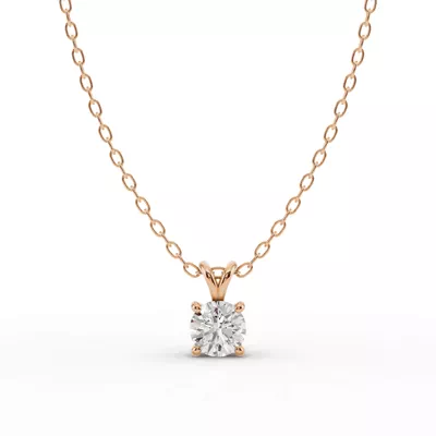 Split Bail Diamond Solitaire Necklace (½ ct.)
