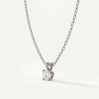 Split Bail Diamond Solitaire Necklace (¼ ct.)