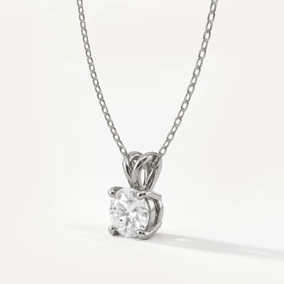 Split Bail Diamond Solitaire Necklace (1.50 ct.)