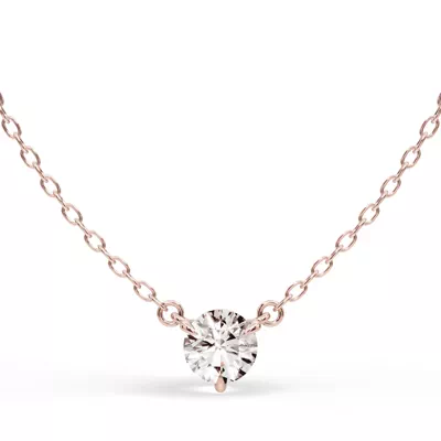 3-Prong Diamond Solitaire Necklace (1/2 ct.)
