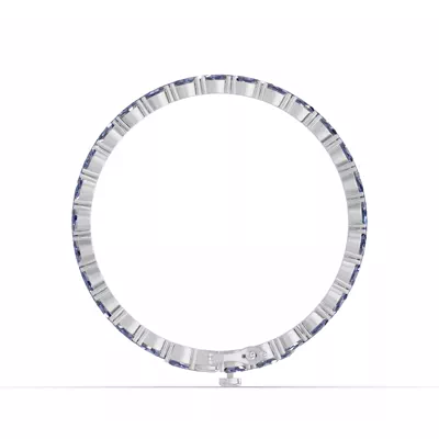 Triple Row Oval Tanzanite Bracelet