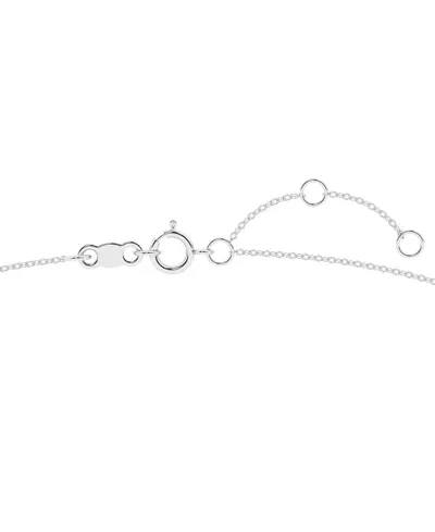 Lab Diamond Heart & Freshwater Pearl Necklace