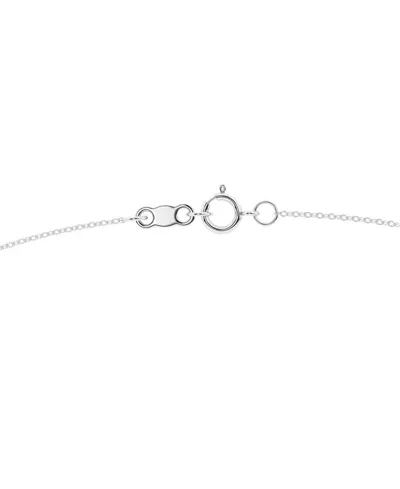 Lab Diamond Bar & Freshwater Pearl Necklace