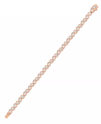 Dimensional Bezel Pear Lab Diamond Tennis Bracelet
