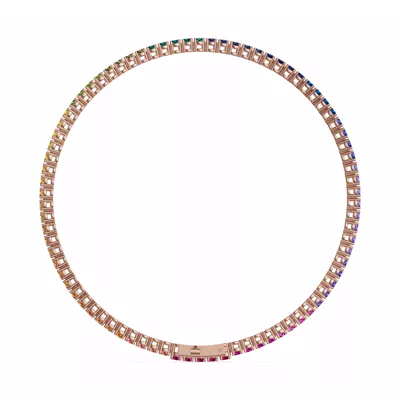 Rainbow Sapphire Tennis Bracelet (3 ct. tw.)