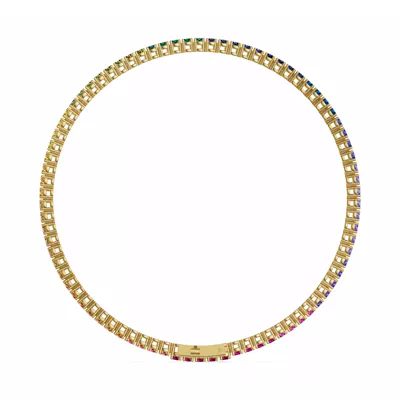 Rainbow Sapphire Tennis Bracelet (3 ct. tw.)