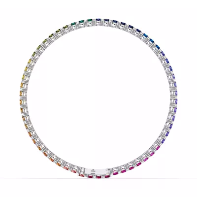 Rainbow Sapphire Tennis Bracelet (7 ct. tw.)