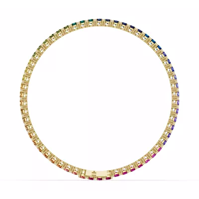 Rainbow Sapphire Tennis Bracelet (7 ct. tw.)