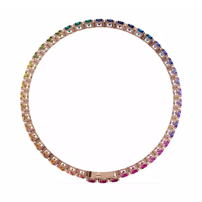 Rainbow Sapphire Tennis Bracelet (11 ct. tw.)