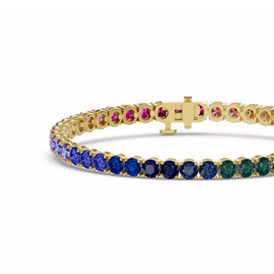 Rainbow Sapphire Tennis Bracelet (11 ct. tw.)