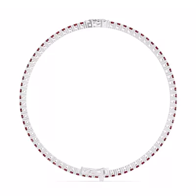 Lunava Ruby & Marquise Lab Diamond Tennis Bracelet