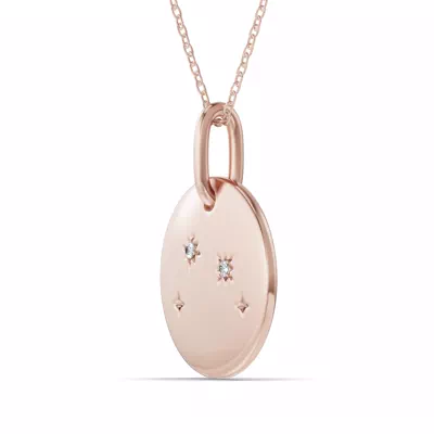 Aries Zodiac Constellation Medallion Necklace