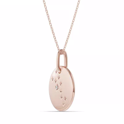 Taurus Zodiac Constellation Medallion Necklace