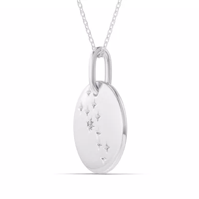 Taurus Zodiac Constellation Medallion Necklace