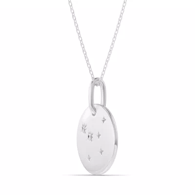 Cancer Zodiac Constellation Medallion Necklace