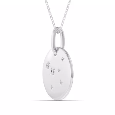 Cancer Zodiac Constellation Medallion Necklace
