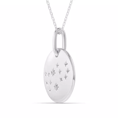 Virgo Zodiac Constellation Medallion Necklace
