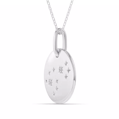 Scorpio Zodiac Constellation Medallion Necklace