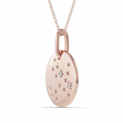 Sagittarius Zodiac Constellation Medallion Necklace