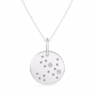 Sagittarius Zodiac Constellation Medallion Necklace