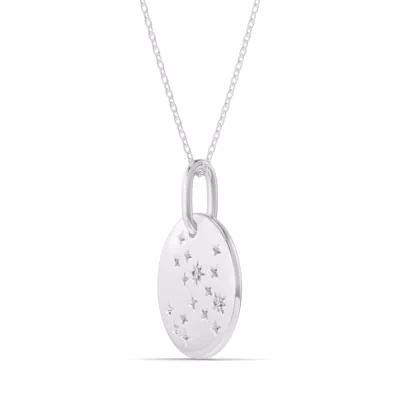 Sagittarius Zodiac Constellation Medallion Necklace