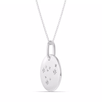 Capricorn Zodiac Constellation Medallion Necklace